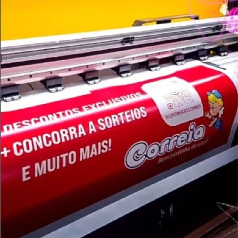 Banner impresso com acabamento pela Gráfica Mais Cópia em Sorocaba