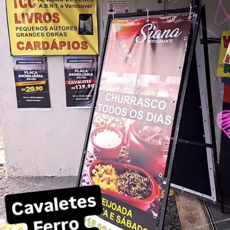 Cavalete personalizado produzido pela Gráfica Mais Cópia em Sorocaba